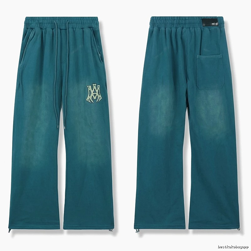 AMIRI retro-style dark green trousers