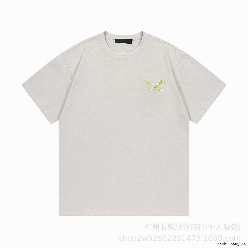 Arc'teryx Casual Light Grey Floral Short-sleeve T-shirt