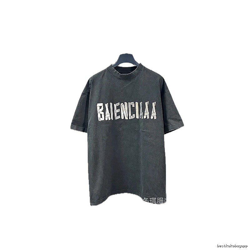 Balenciaga alphabet style black T-shirt