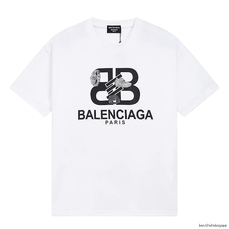 Balenciaga BB Series Simple White T-shirt