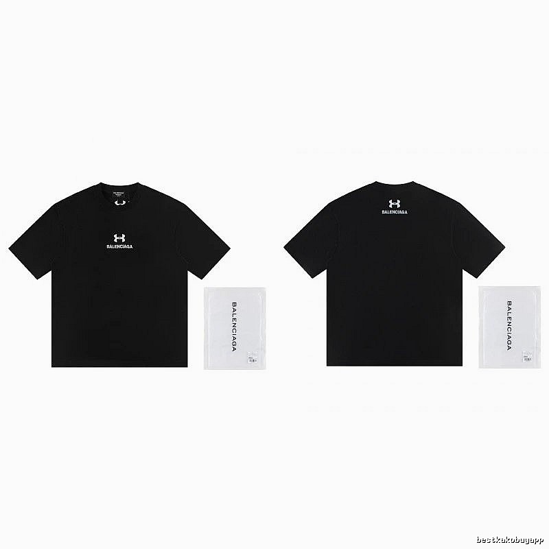 Balenciaga Co-branded Street Style Black T-shirt
