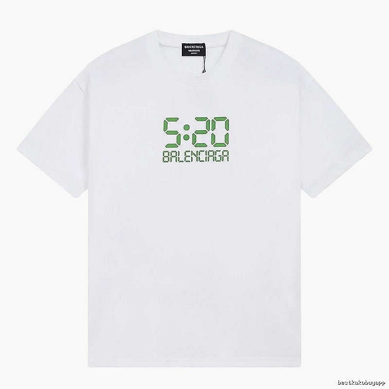 Balenciaga digital-style white T-shirt