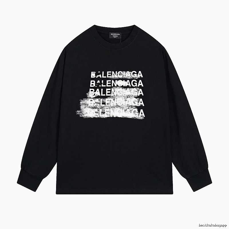 Balenciaga graffiti-style black T-shirt