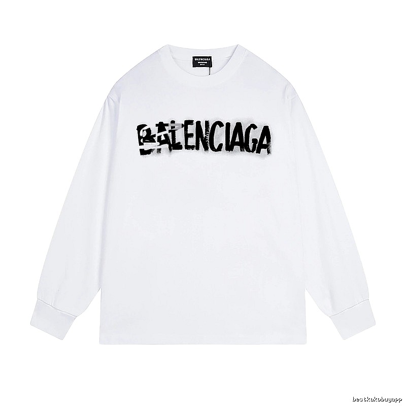 Balenciaga graffiti-style white T-shirt