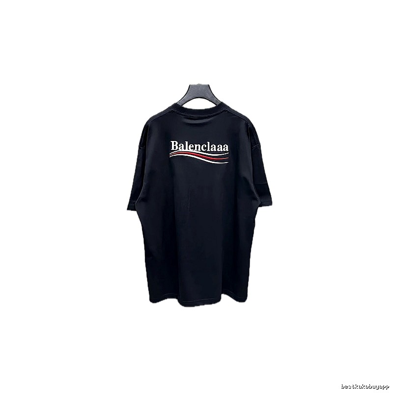 Balenciaga minimalist style black T-shirt