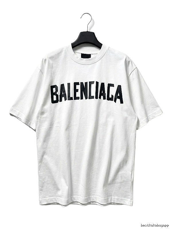 Balenciaga minimalist style white T-shirt
