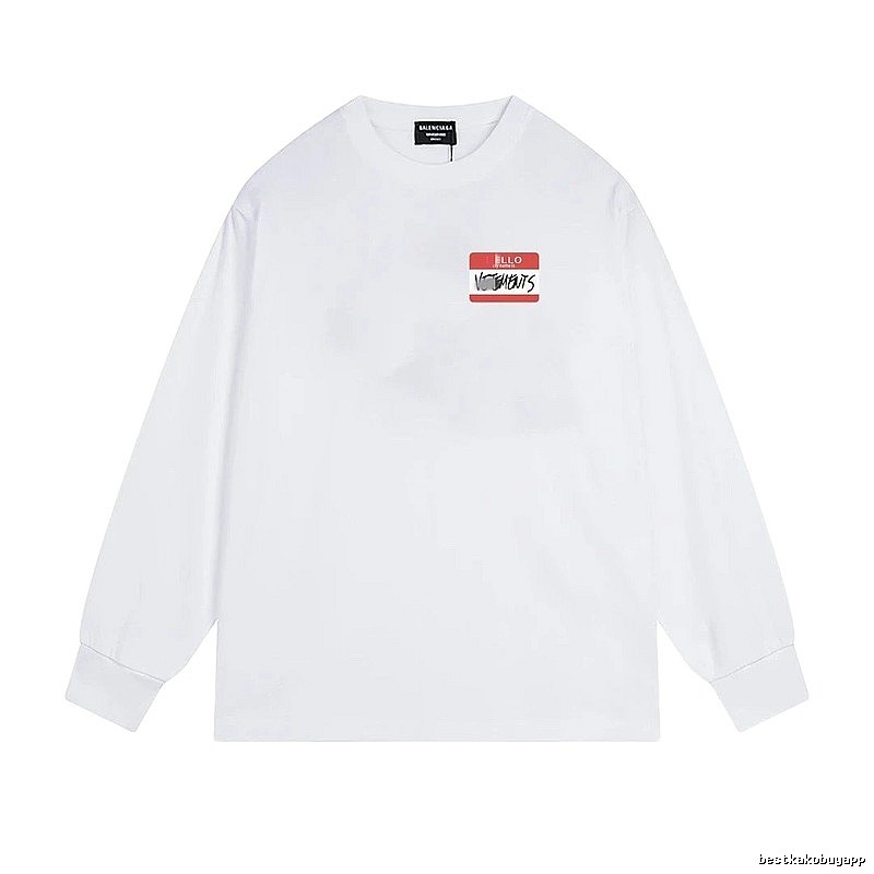 Balenciaga Printed Casual White T-shirt