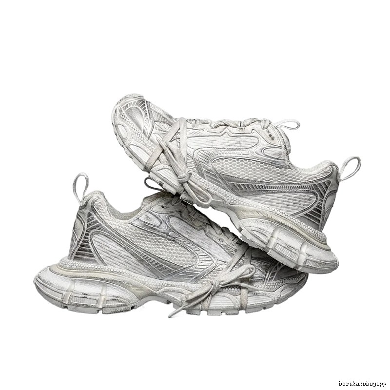 Balenciaga retro silver-gray sneakers