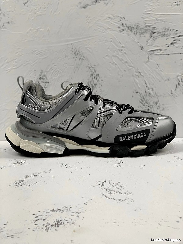Balenciaga Track Sneaker with Gray Technical Runner Panels Detail