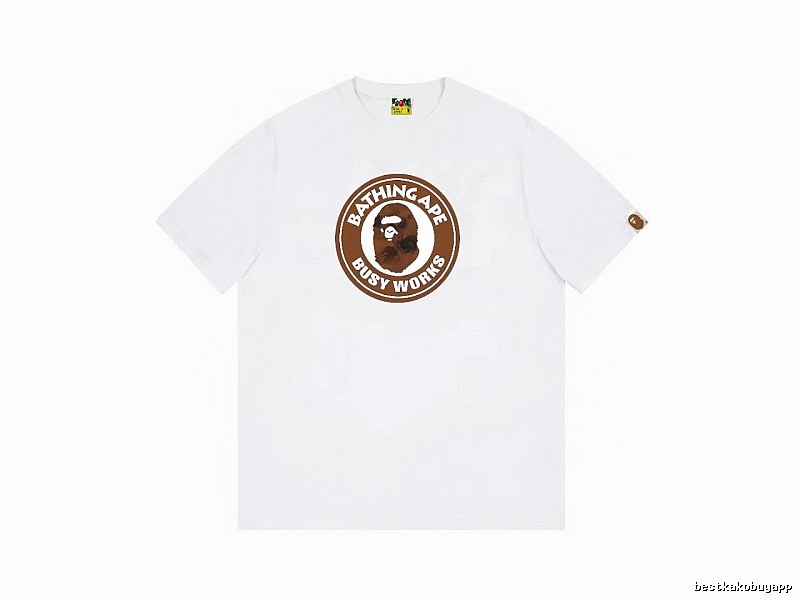 Bape Ape Head white short-sleeved shirt