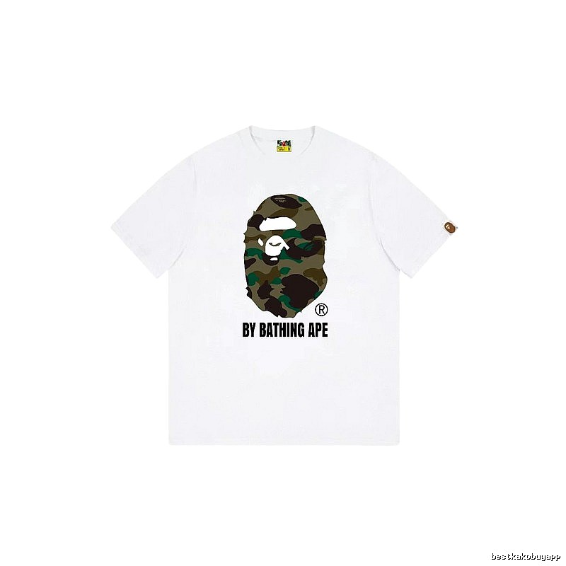 Bape camouflage-style white T-shirt