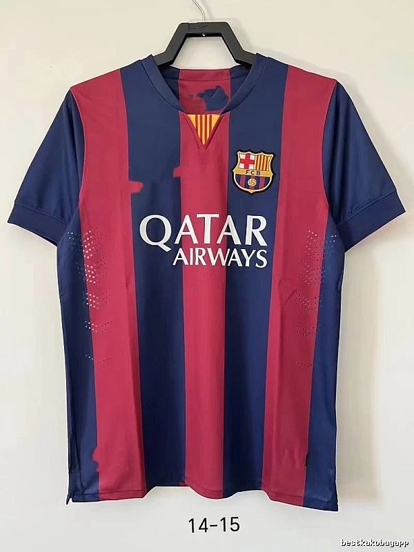 Barcelona Gift Ready Retro soccer jersey Blue Red Barcelona with Standout Detail