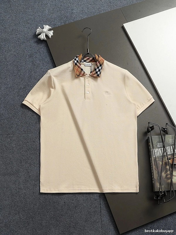 Burberry checkered British style short-sleeve