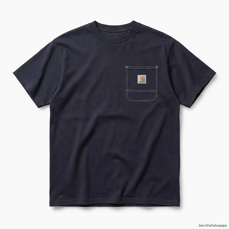Carhartt minimalist style navy blue T-shirt