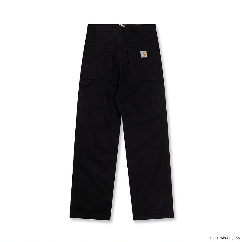 Carhartt workwear style black long trousers