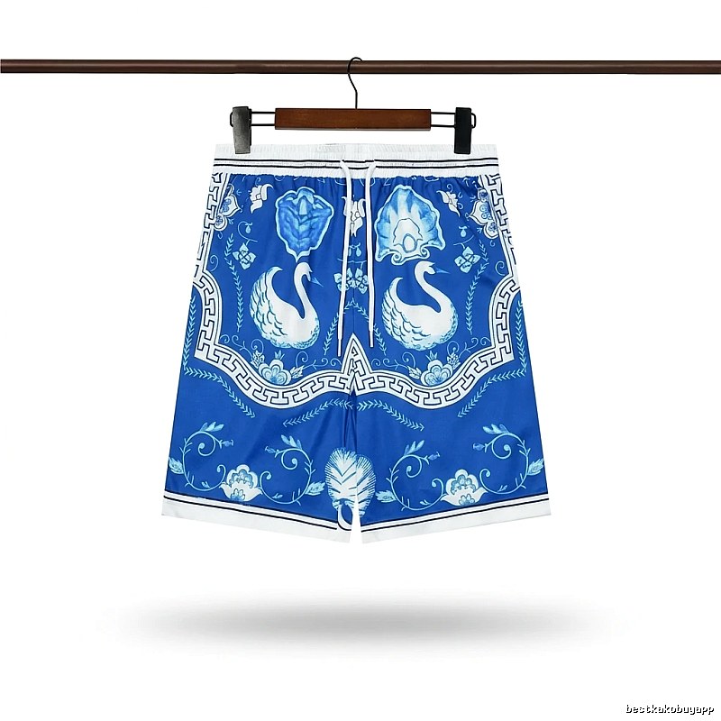 Casablanca printed retro-style blue shorts