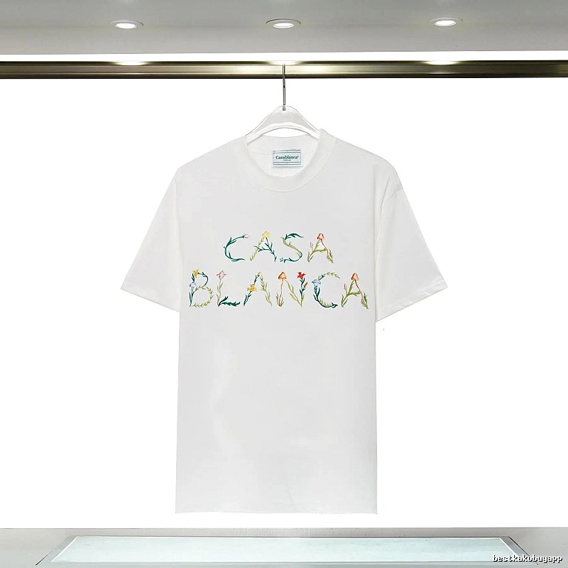 Casablanca - style printed white T - shirt