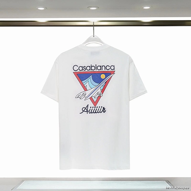 Casablanca Triangle Print White T-shirt