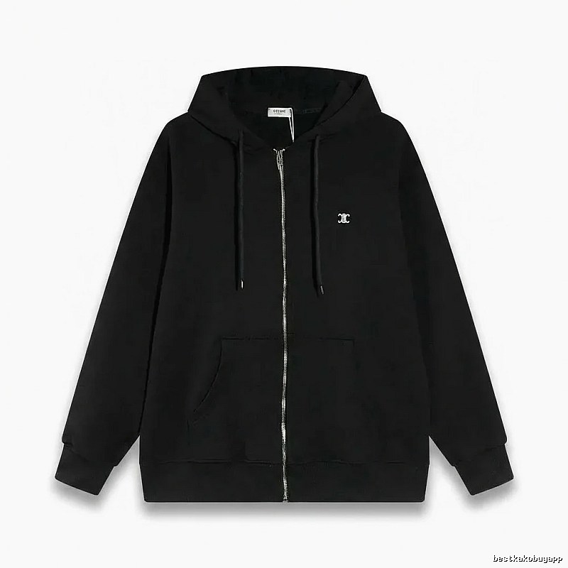 CELINE's classic black hoodie