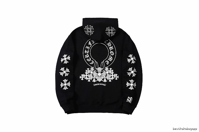 Chrome Hearts 2088-82 Black Cross Graphic Hoodie Match Day