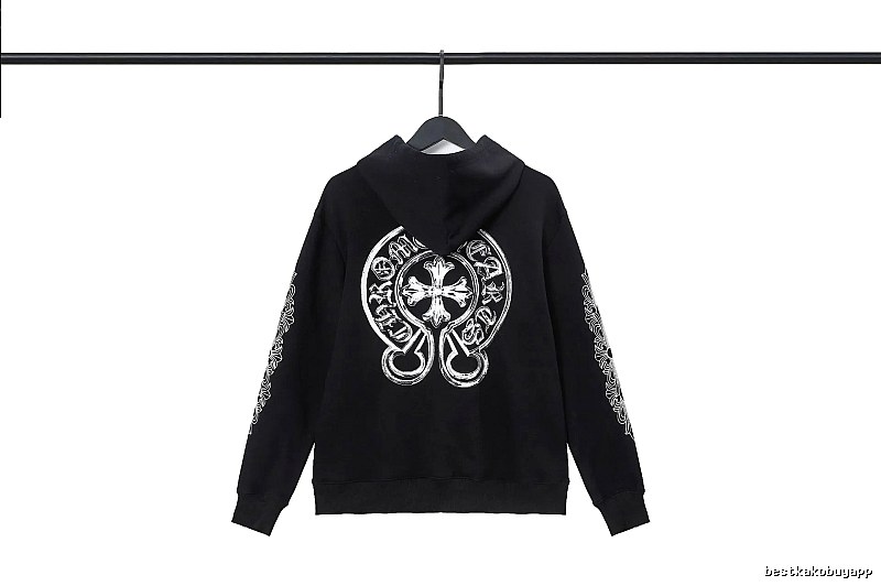 Chrome Hearts 2089-53 Black Cross Graphic Hoodie Minimal Look