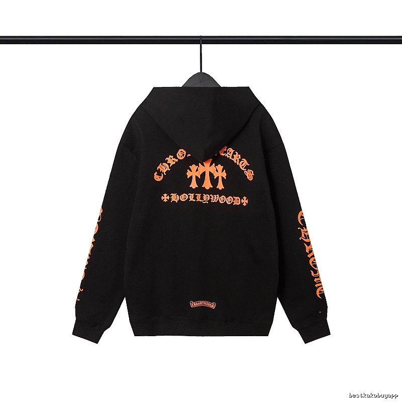 Chrome Hearts 2089-67 Black Cross Graphic Hoodie Color Pop