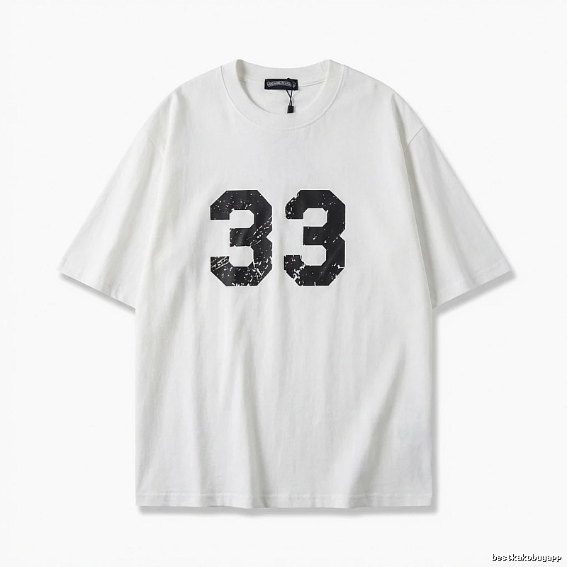 Chrome Hearts American-style digital wind white T-shirt
