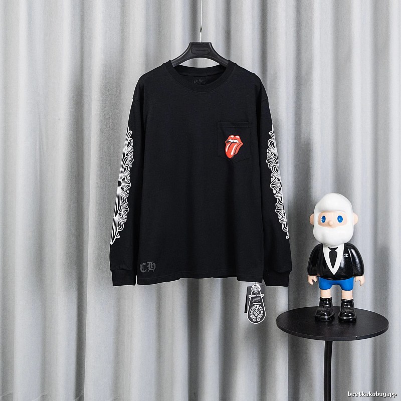 Chrome Hearts Black Long Sleeve Sweatshirt with Long Sleeve Sweatshirt for Daily Wear