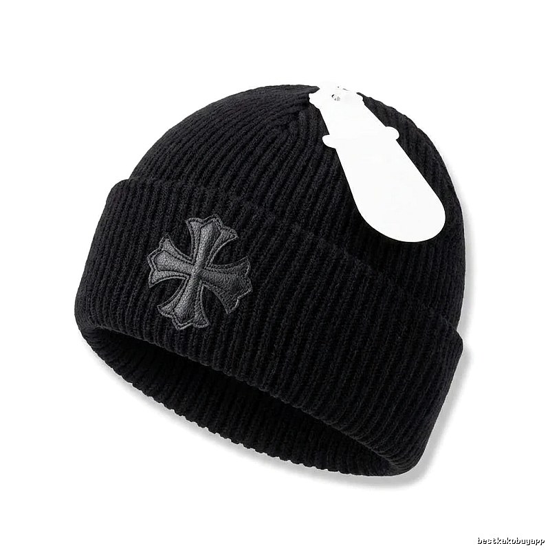 Chrome Hearts Black Trendy and Cool Knitted Hat