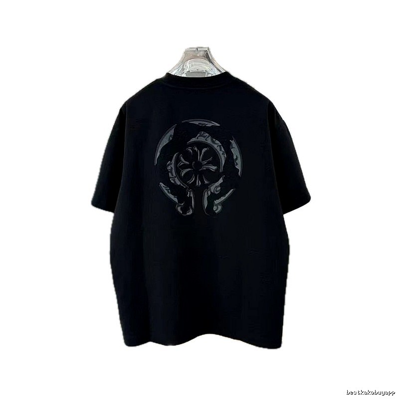 Chrome Hearts Circular Relief Street Style Black Short-sleeve T-shirt