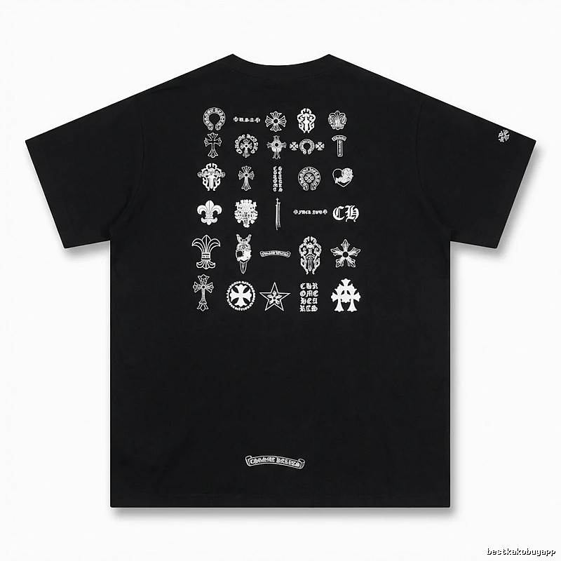 Chrome Hearts dark style black T-shirt