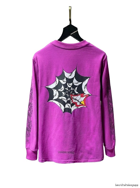 Chrome Hearts dark style purple top