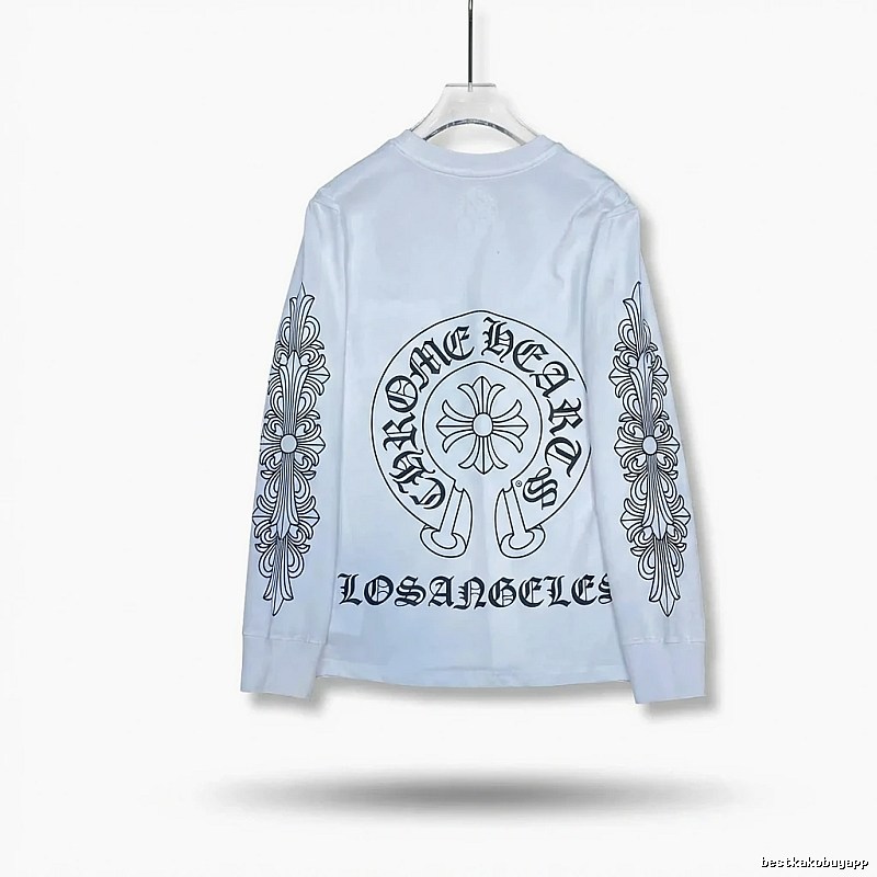 Chrome Hearts Retro Style White Long-Sleeve Shirt