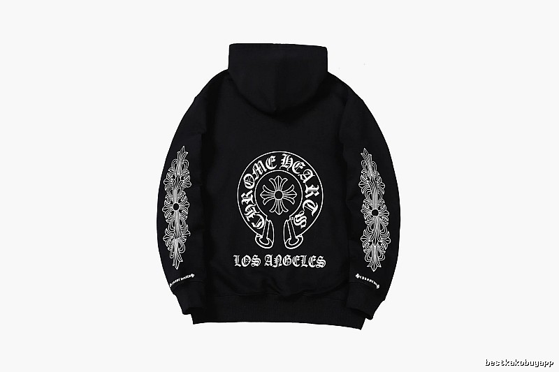 Chrome Hearts Travel Cross graphic hoodie Black Blue Cross with Modern Look