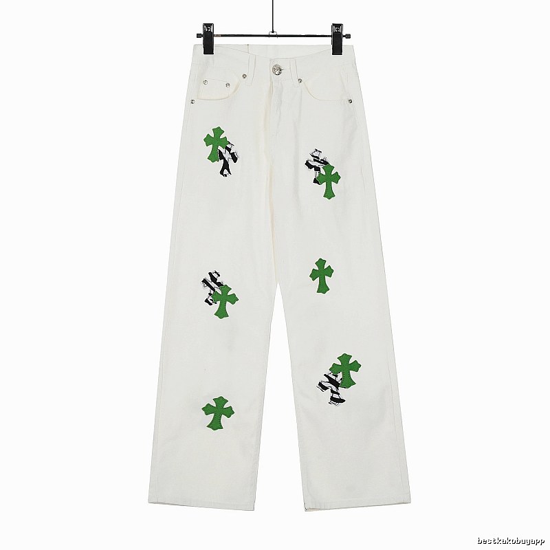 Chrome Hearts Travel Graphic jeans Light Denim Jeans with Modern Look
