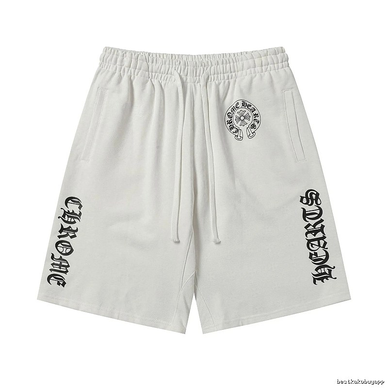 Chrome Hearts trendy and cool white shorts