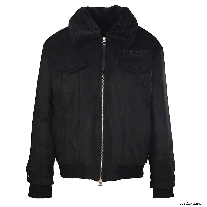 Collared Bomber Jacket Style Edit in Black