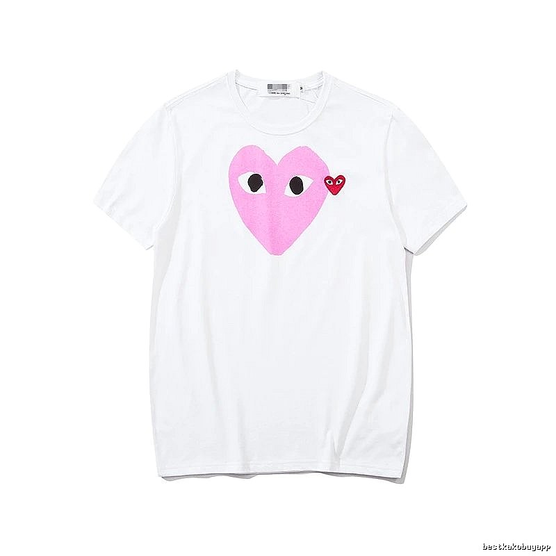 Comme des Garcons PLAY 2023-03 Style 2303 Heart Logo T-Shirt Downtown Style