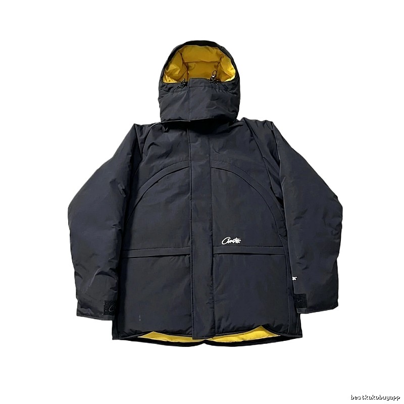 Corteiz Black Functional Style Cotton-padded Jacket