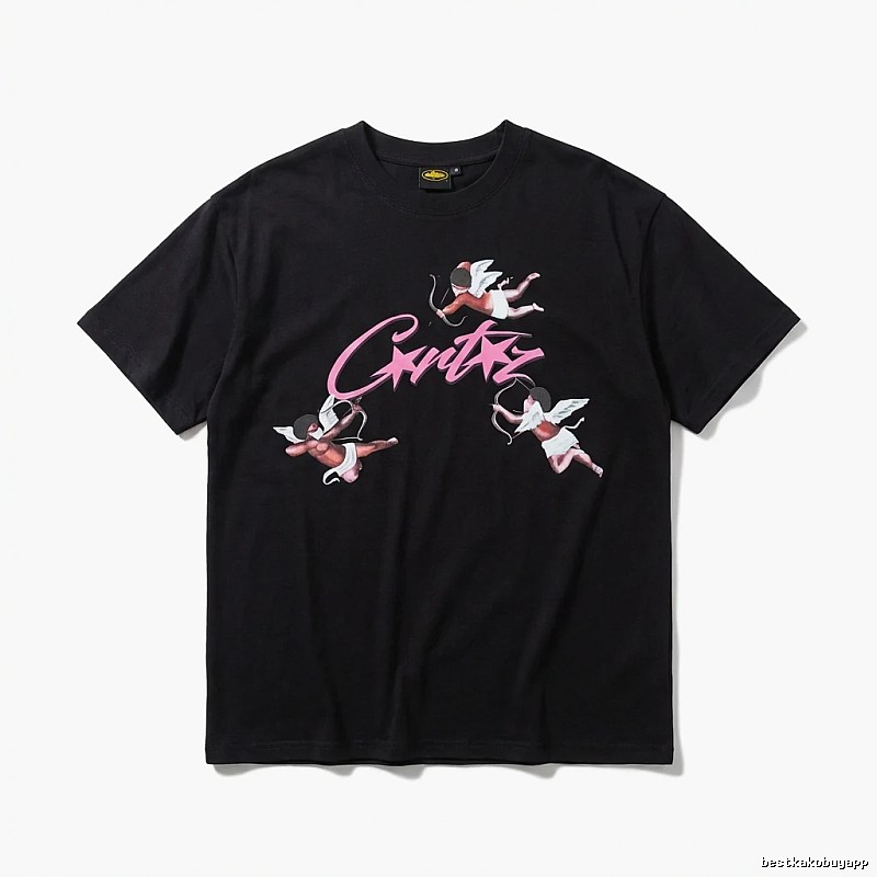 Corteiz Cupid Trendy Cool Black T-shirt