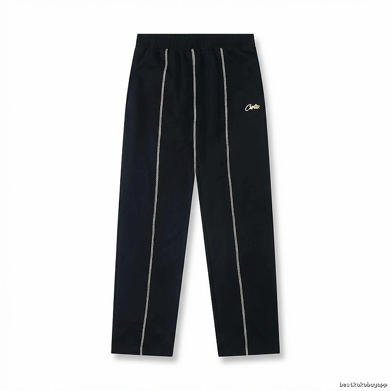 Corteiz minimalist style black trousers