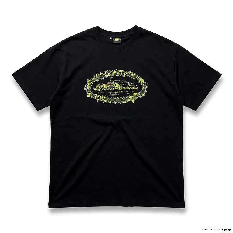Corteiz Printed Trendy Black T-shirt