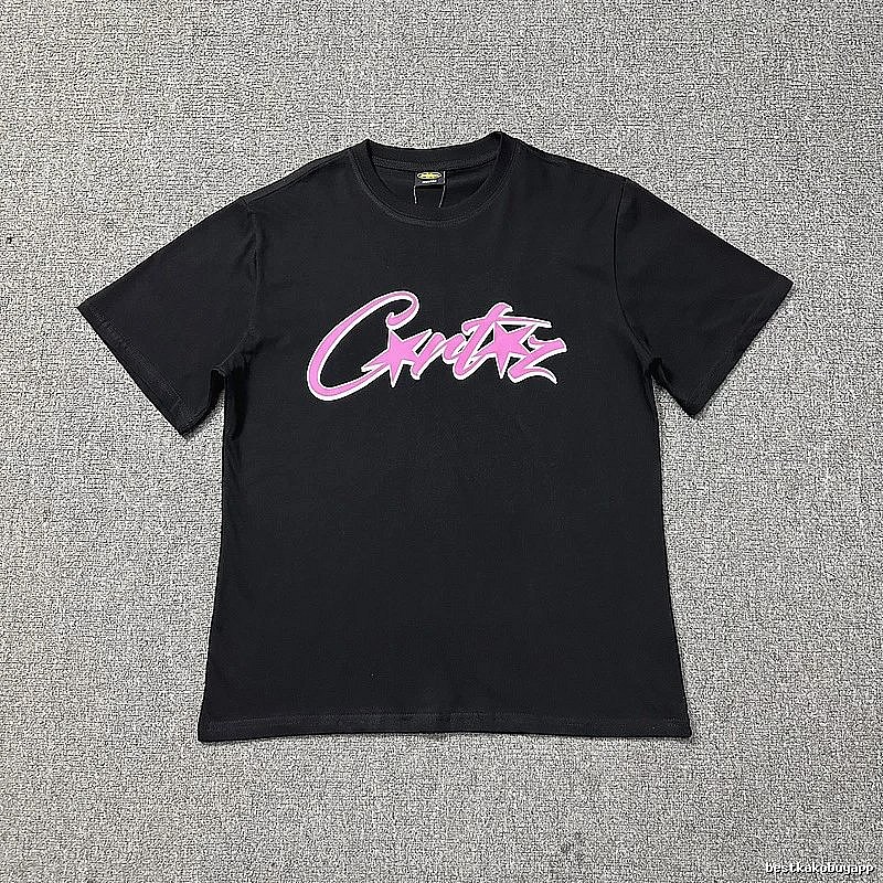 Corteiz Travel Logo T-shirt Black Corteiz with Modern Look