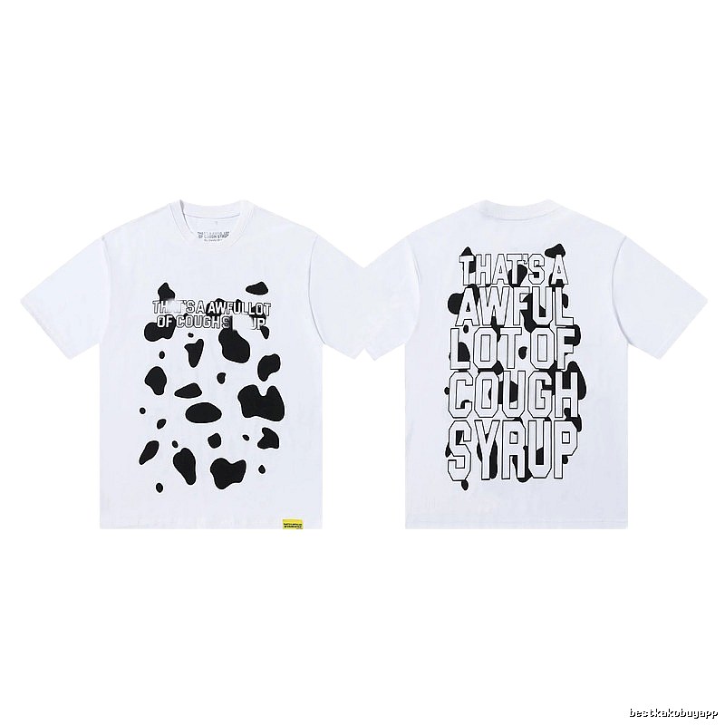 COUGH SYRUP Print Street Style White T-Shirt