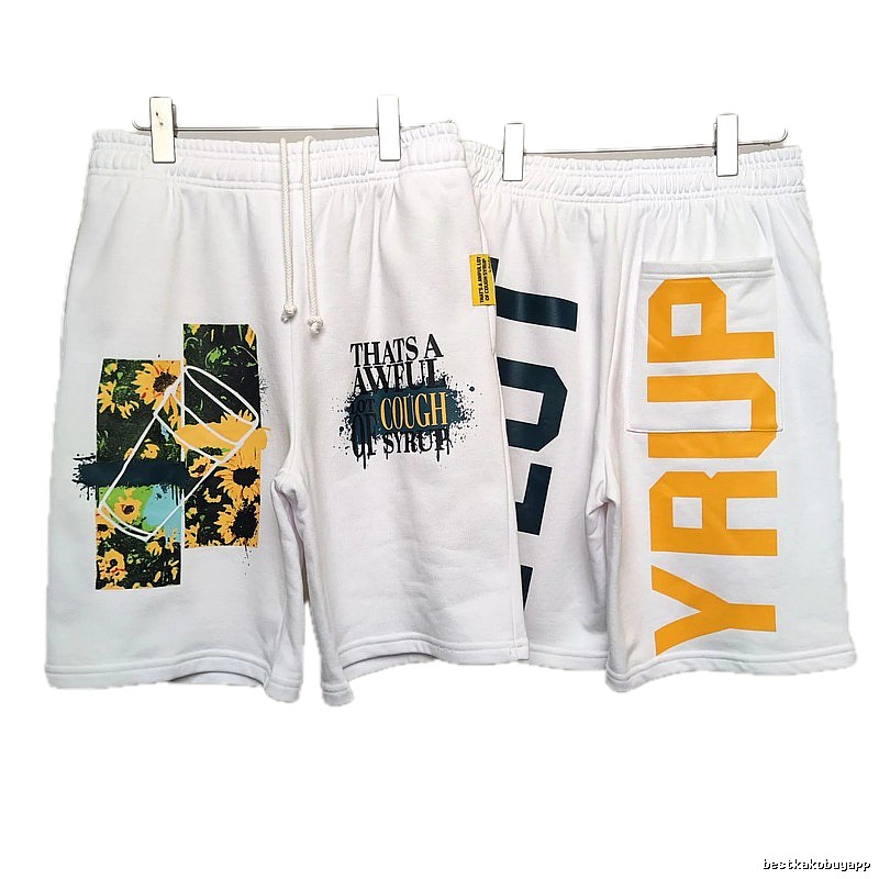 COUGH SYRUP Sunflower Street Style White Shorts