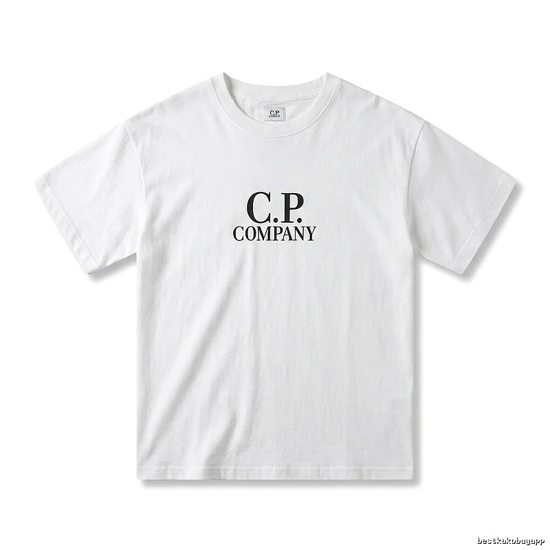 C.P. COMPANY Simple Style White T-shirt