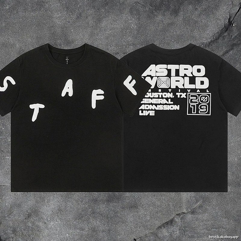 Denim Tears Black Graphic T-Shirt Summer Styling