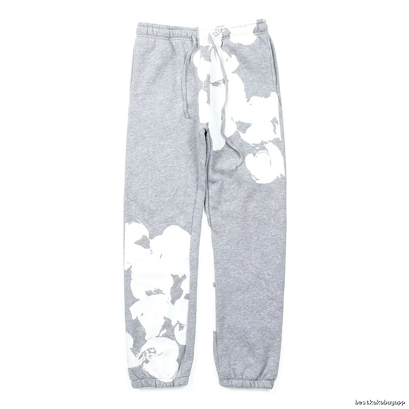 DENIM TEARS ink-splashing style grey sweatpants