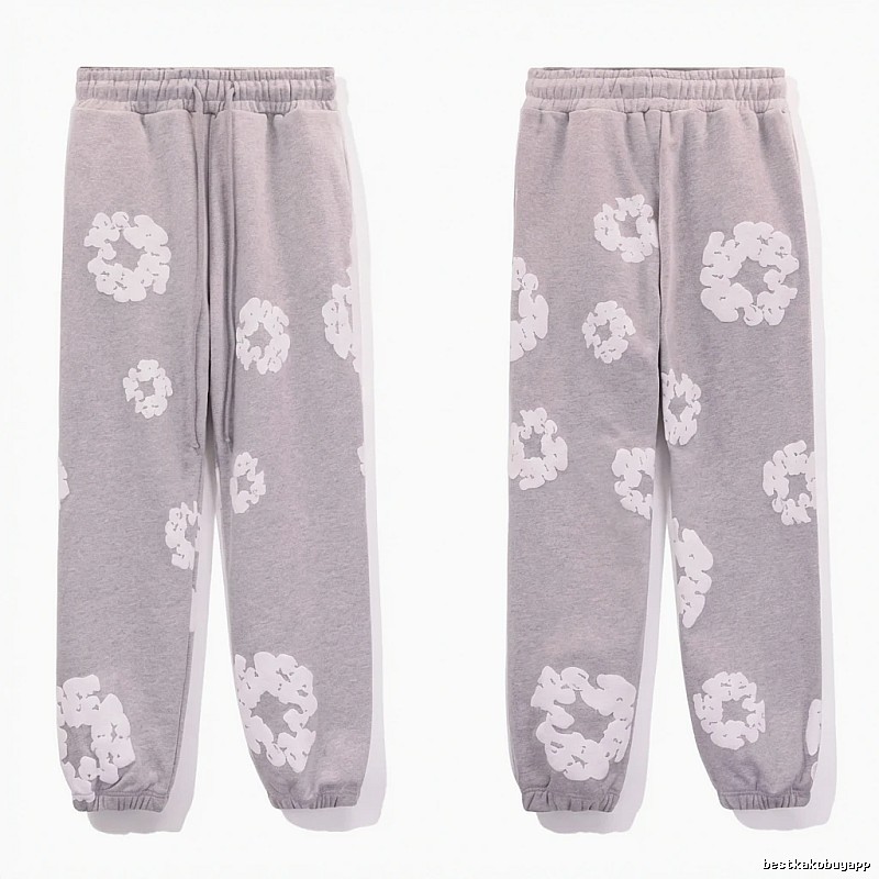 DENIM TEARS Printed Casual Grey Pants