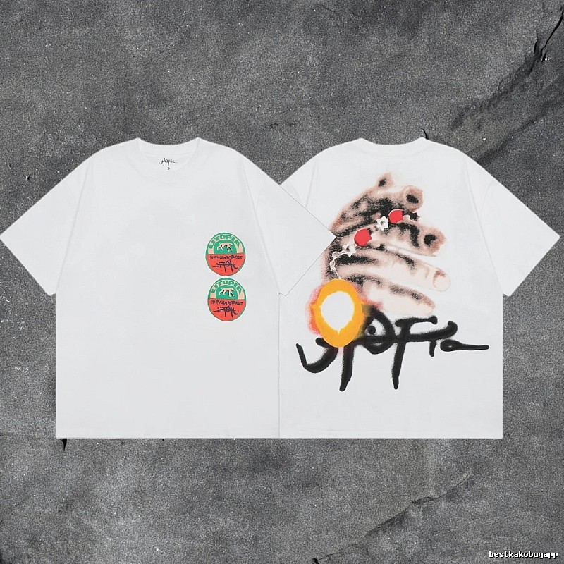 Denim Tears White Graphic T-Shirt Statement Graphic